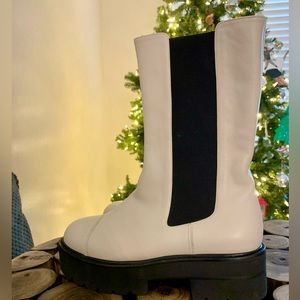 Stuart Weitzman Presley Leather Boots Size 7